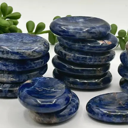 Sodalite Worry Stones 40x30x8 MM - Pack of 3