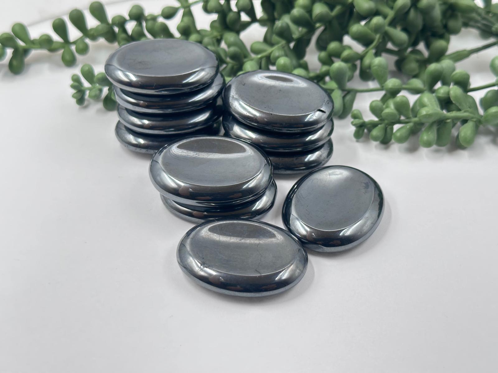 Hematite Worry Stones 45x35x10MM 0.5 KG Bag