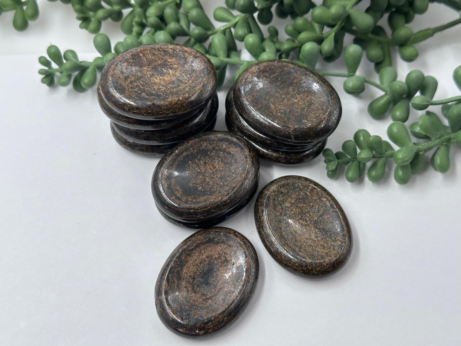 Bloodstone Worry Stones 45x35x10MM