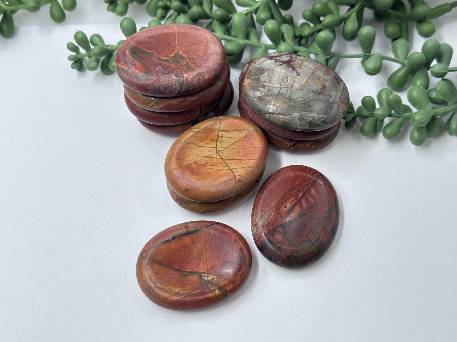 Cherry Creek Jasper Worry Stones 45x35x10MM