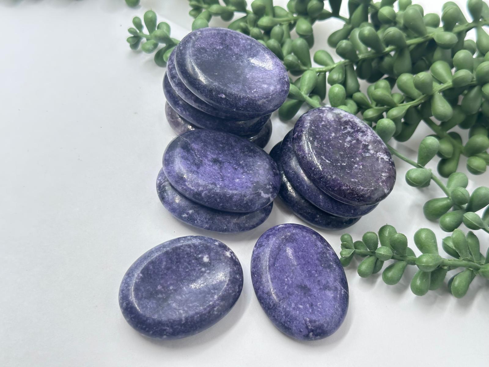 Lepidoilite Worry Stones 45x35x10MM