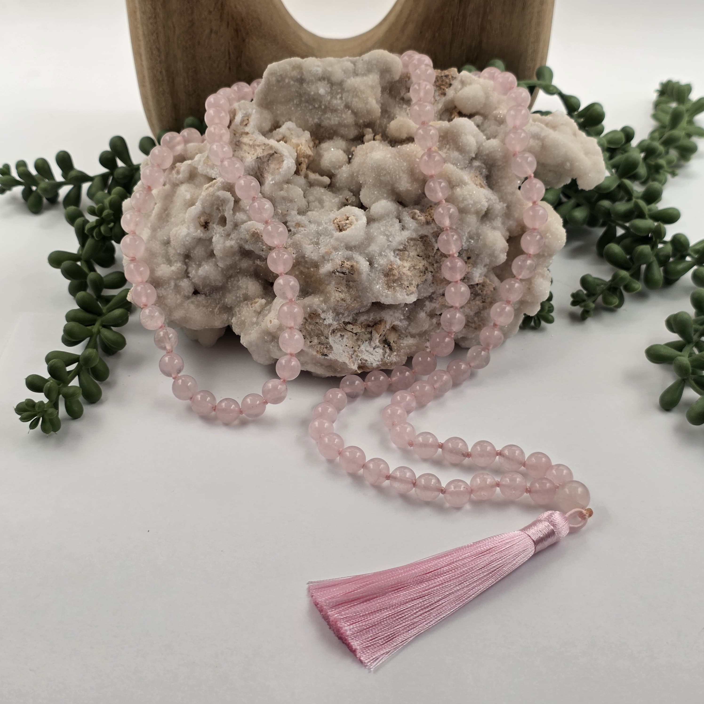 AMETHYST - Mala - 108 Gemstone Beads - Fully KNOTTED