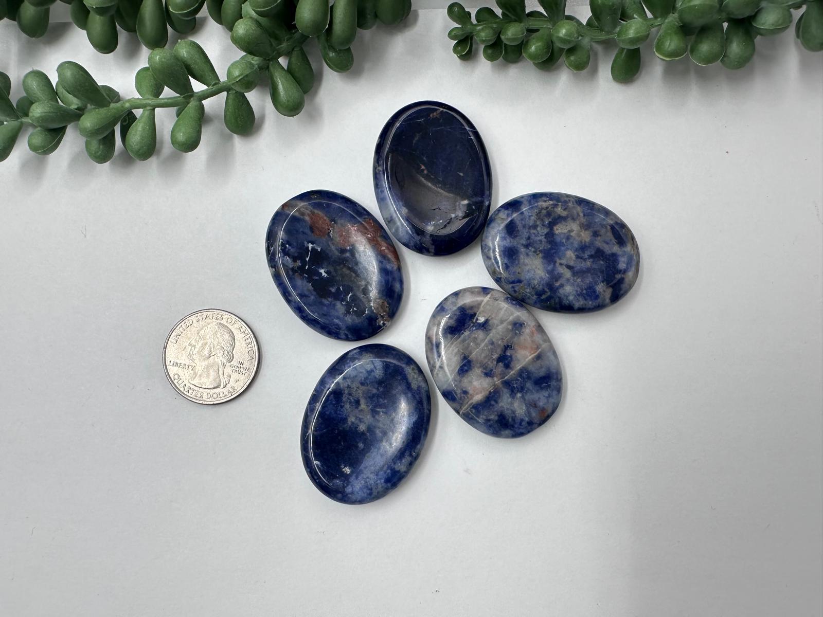 Sodalite Worry Stones 40x30x8 MM