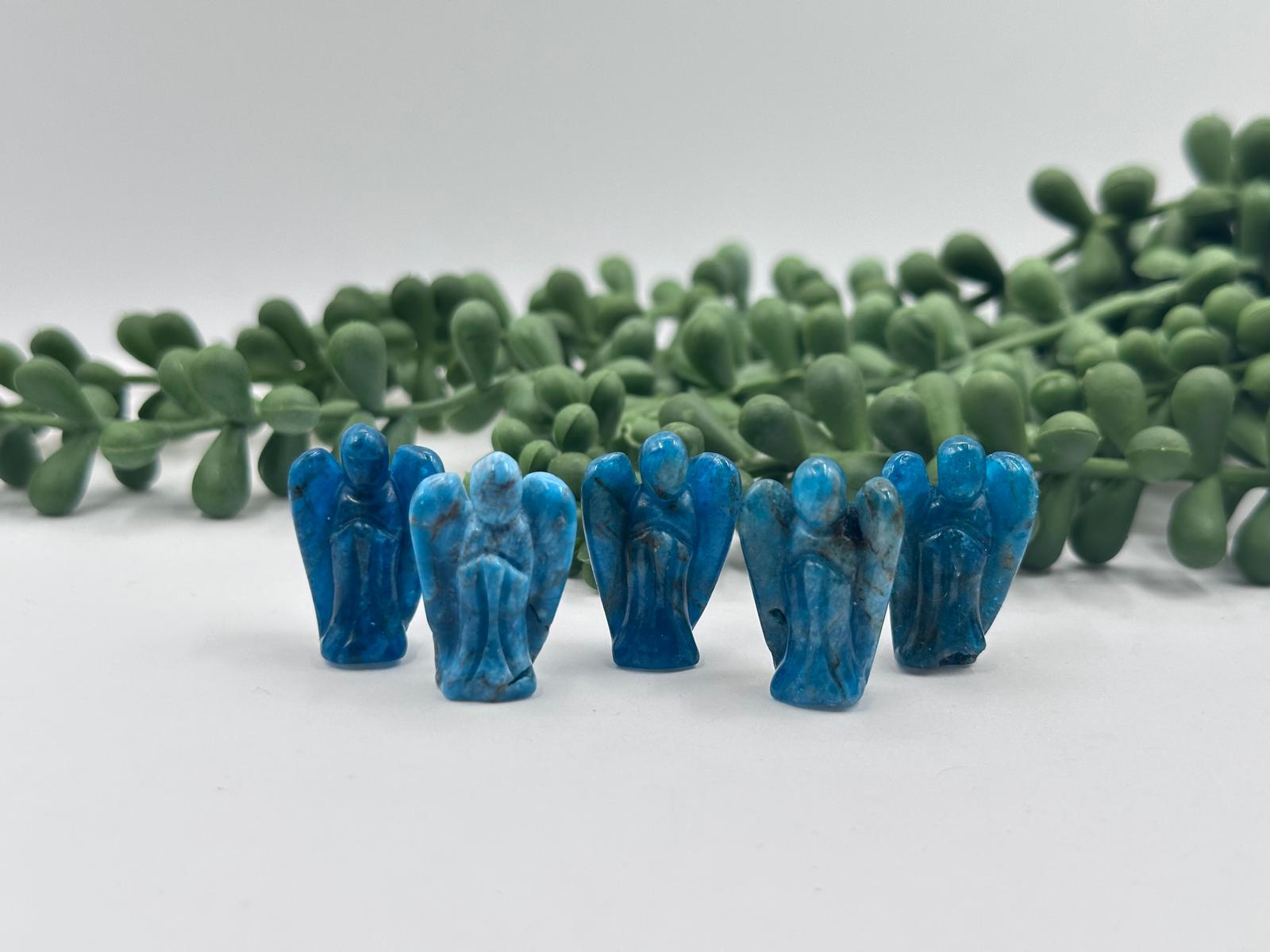Blue Apatite Angel 1 Inch