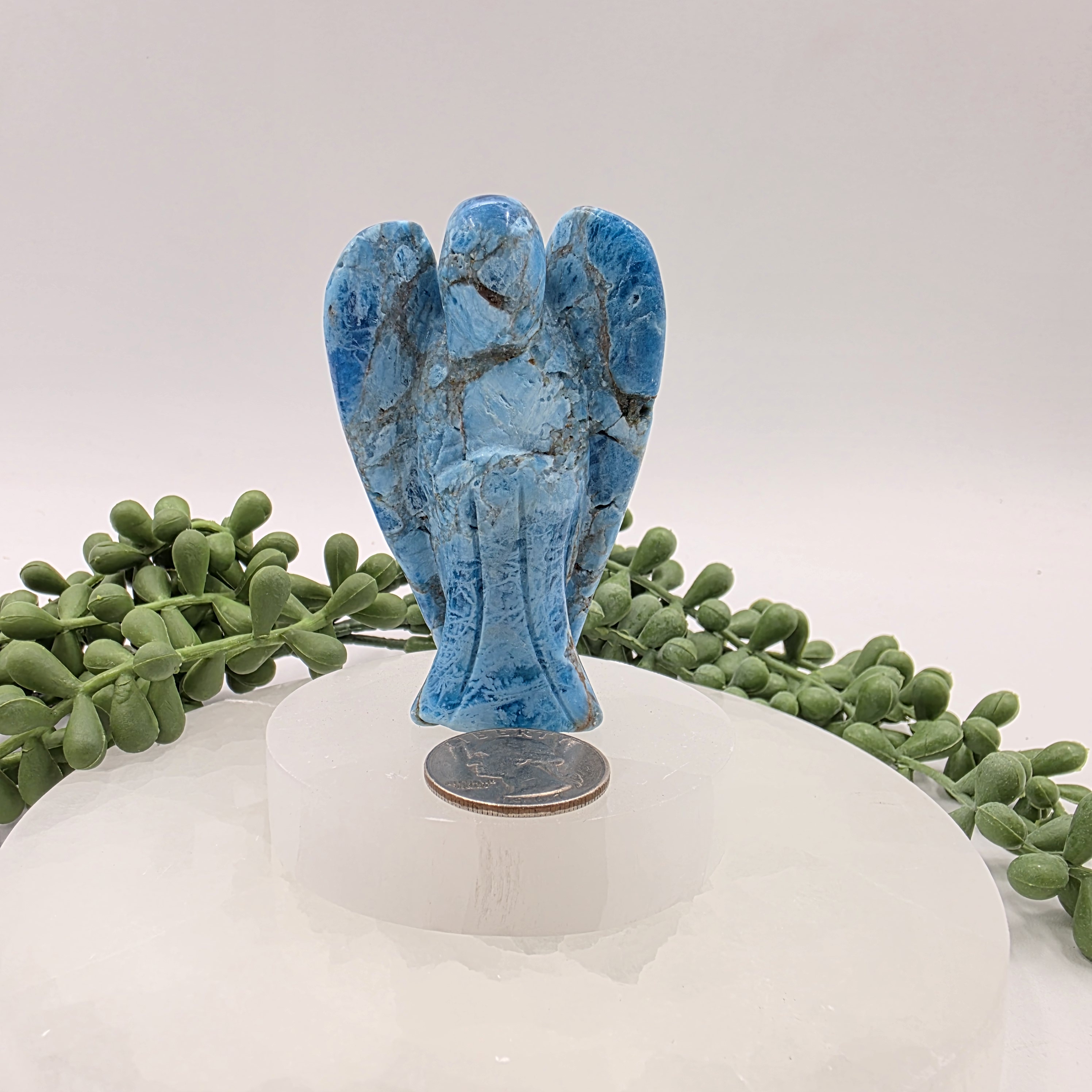 Blue Apatite Angel 3 Inch