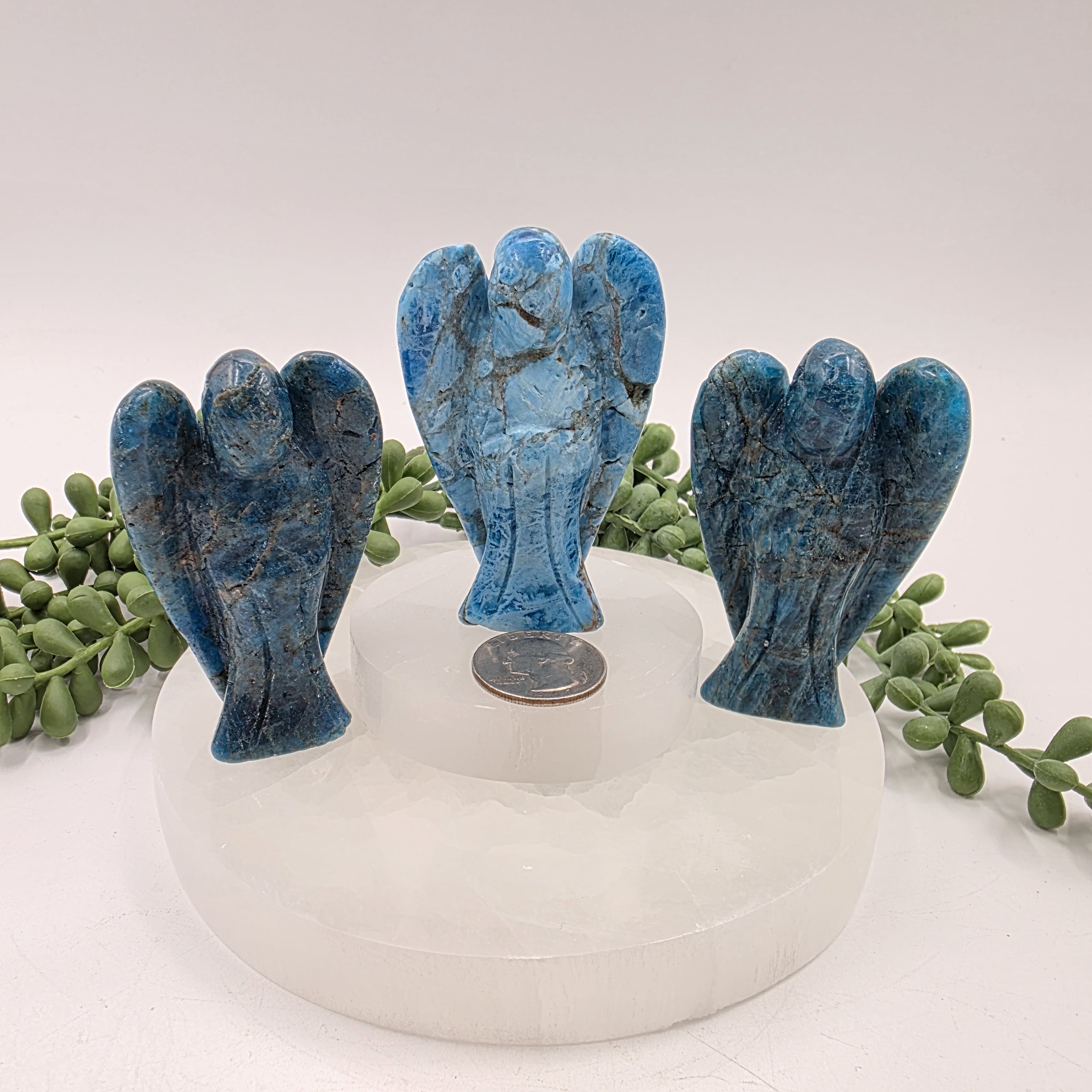 Blue Apatite Angel 3 Inch
