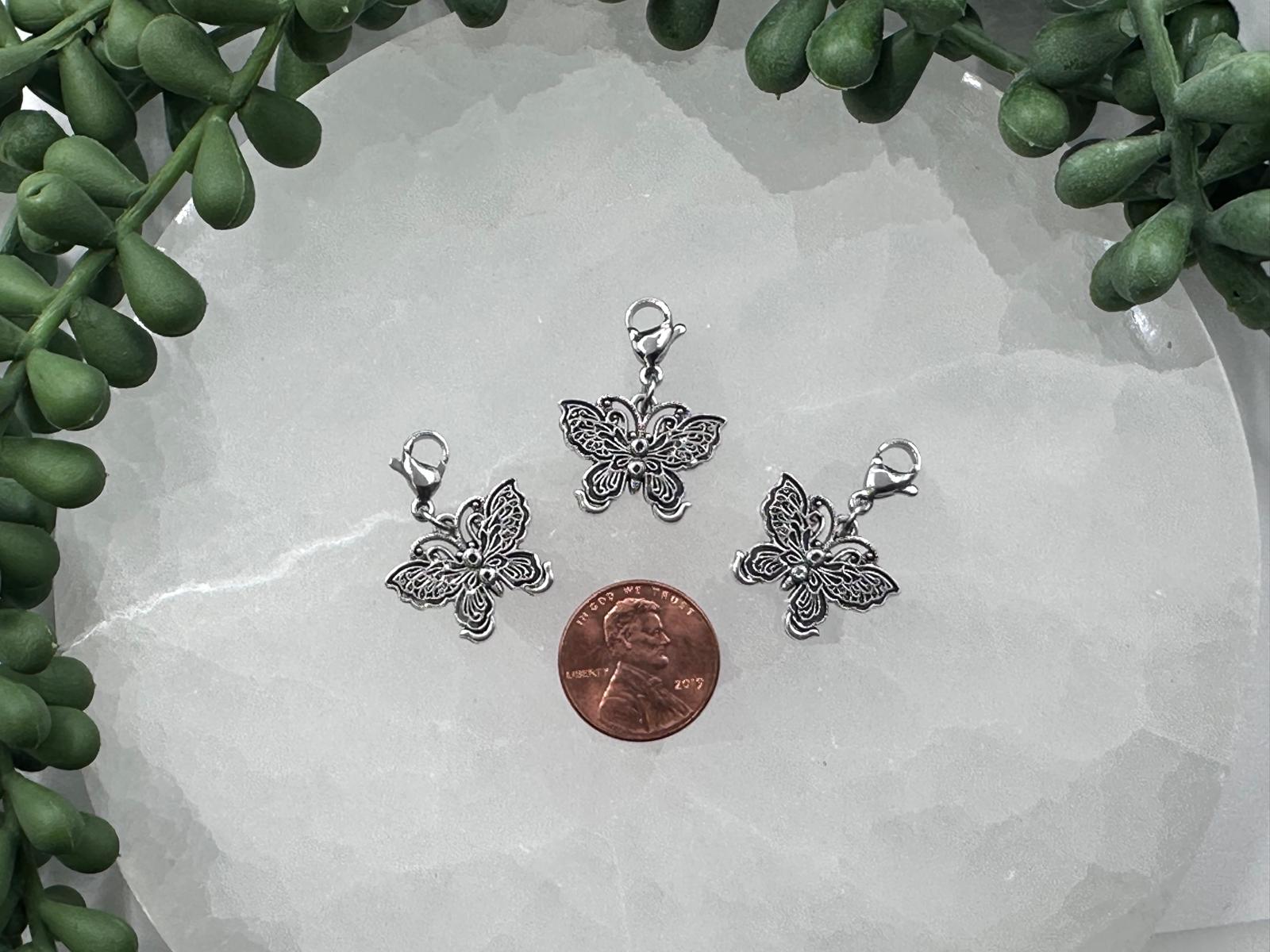 Charm - Butterfly with Lobster Clasp