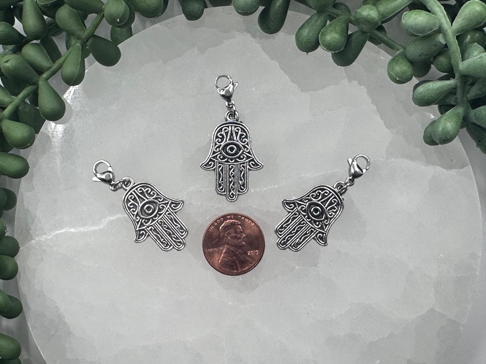 Charm - Humsa /Evil Eye with Lobster Clasp