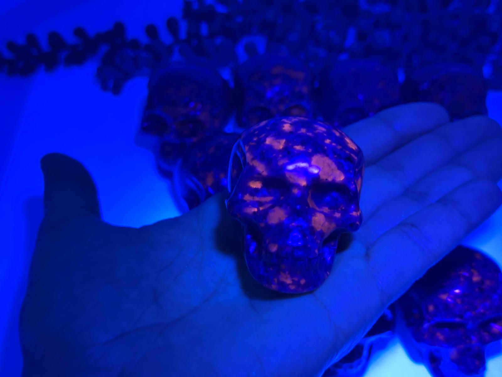 Yooperlite Skull 2 Inch