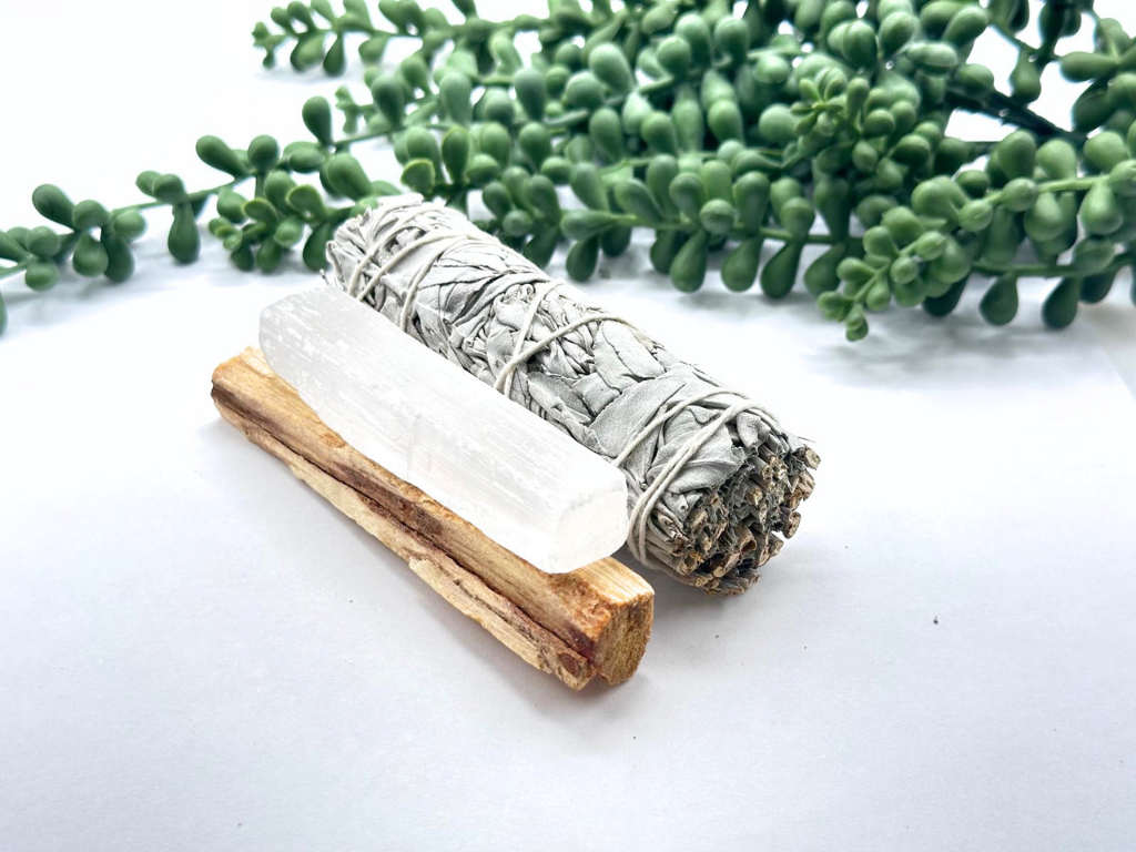 SACRED CLEANSING DUO-White Sage w/Palo Santo Smudging Bundle 3 Pack