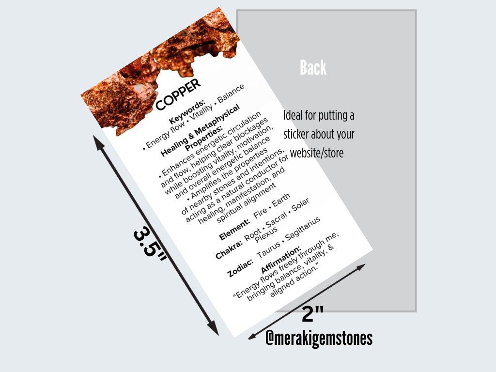 AMETRINE - Metaphysical Gemstone Information Card