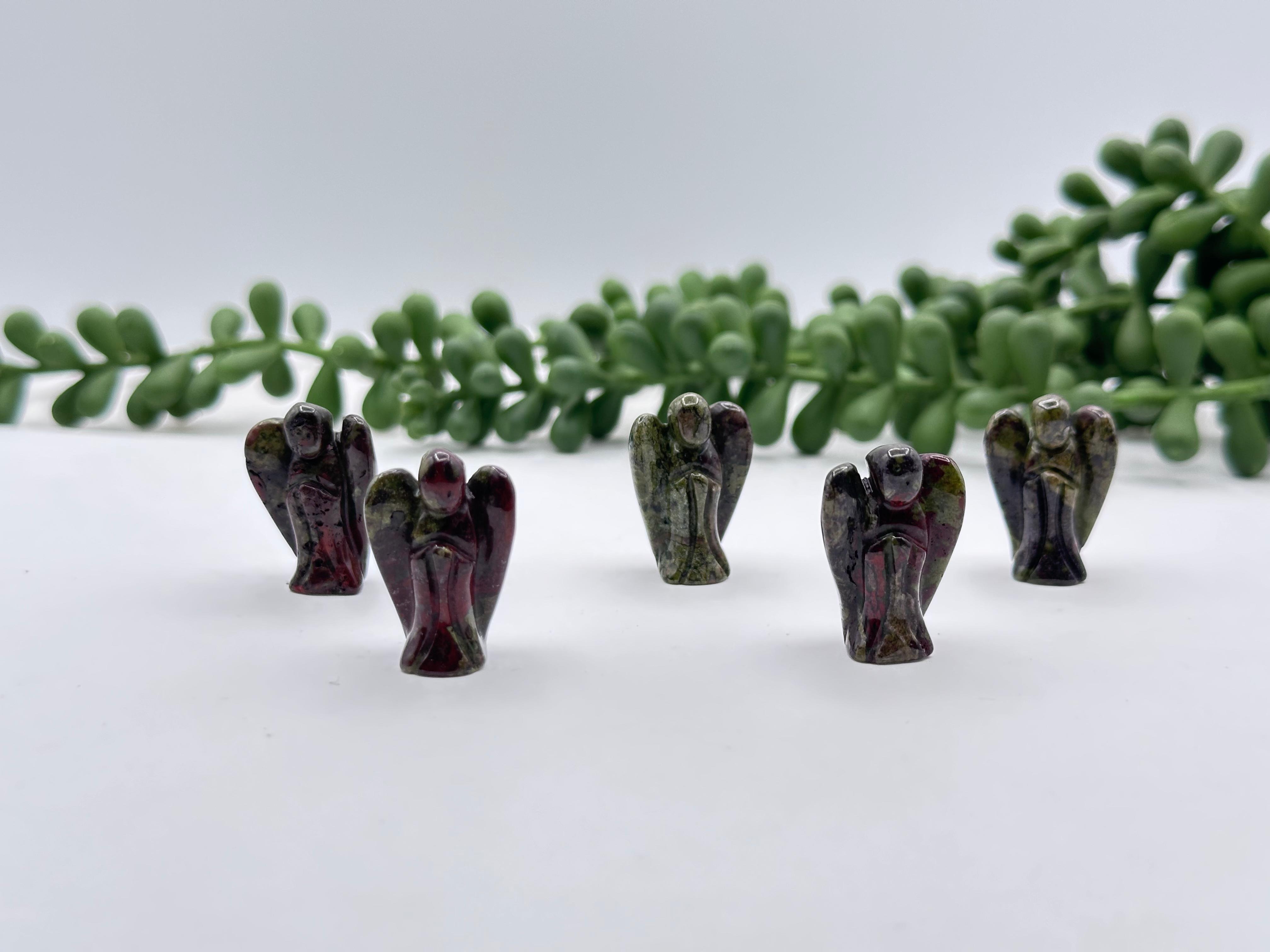 Dragon Bloodstone Angel 1 Inch
