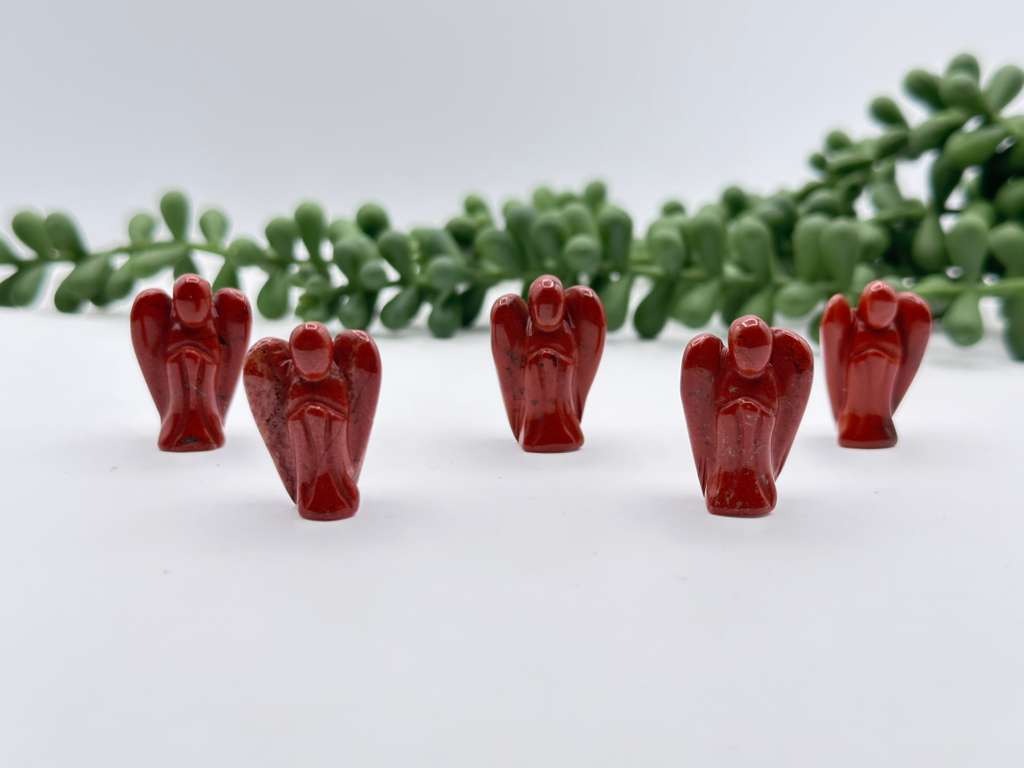 Red Jasper Angel  1 Inch