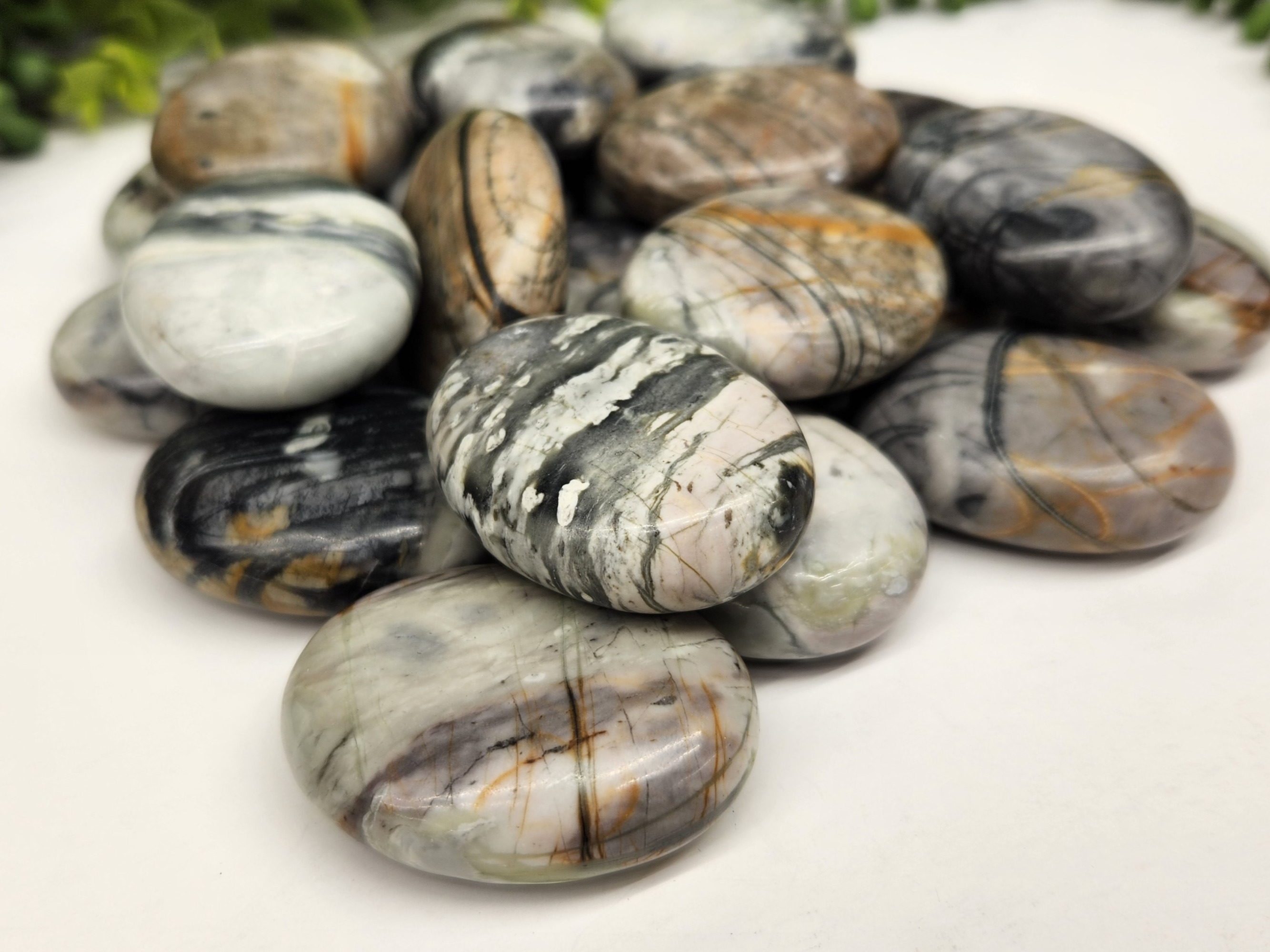 Picasso Jasper Palm Stones