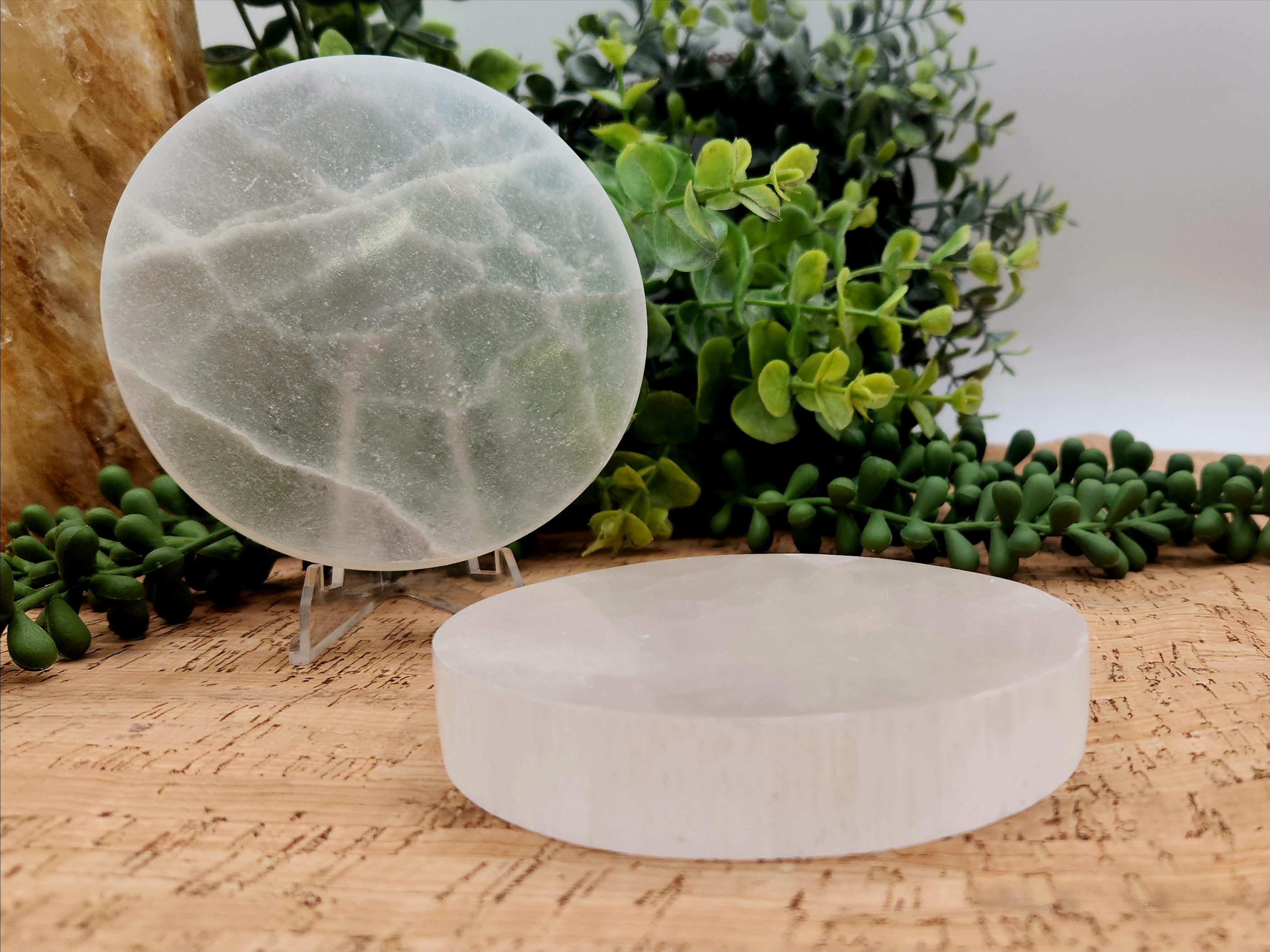 Selenite Charging Plate Round - 10CM