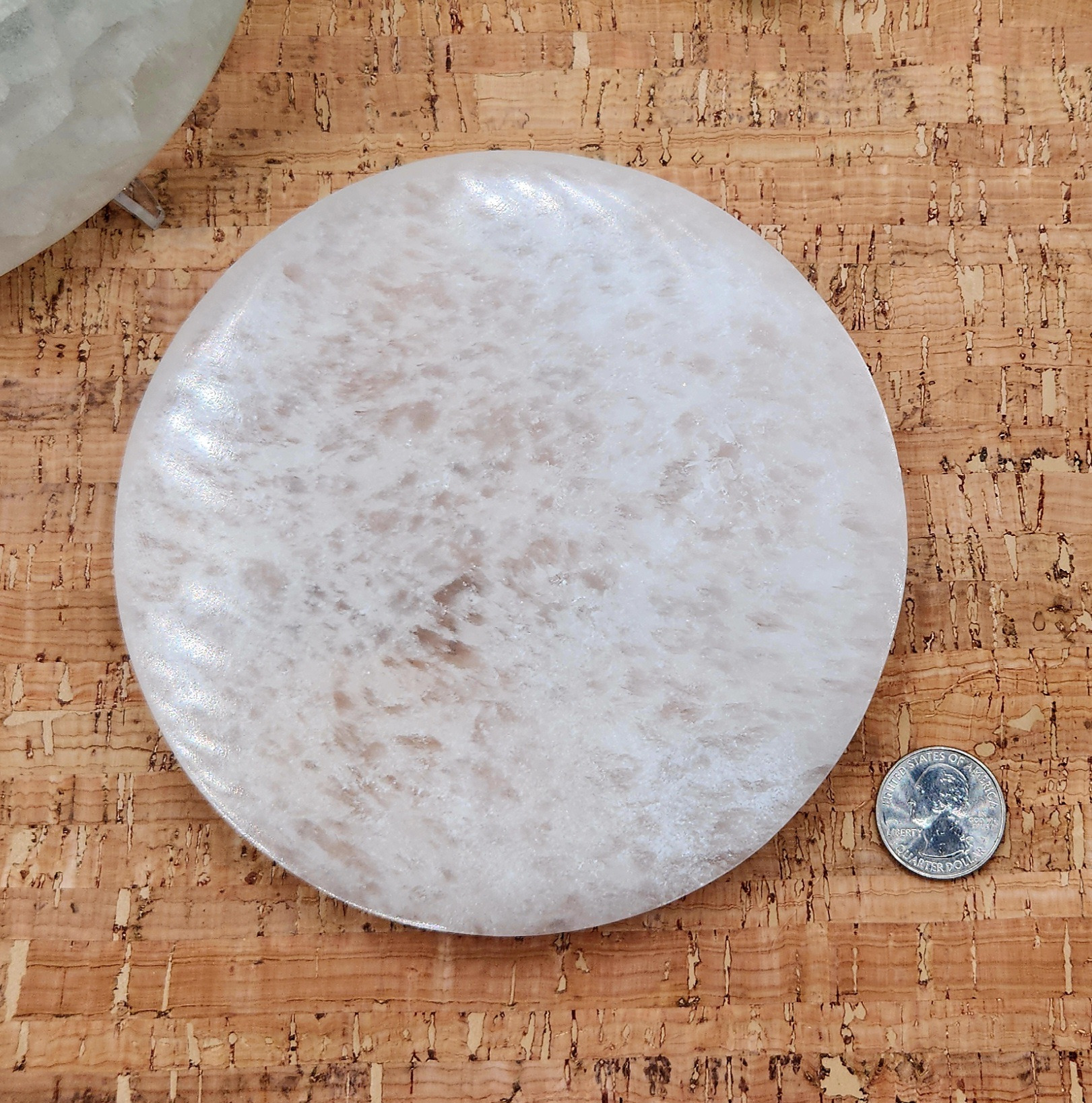 Selenite Charging Plate Round - 15CM