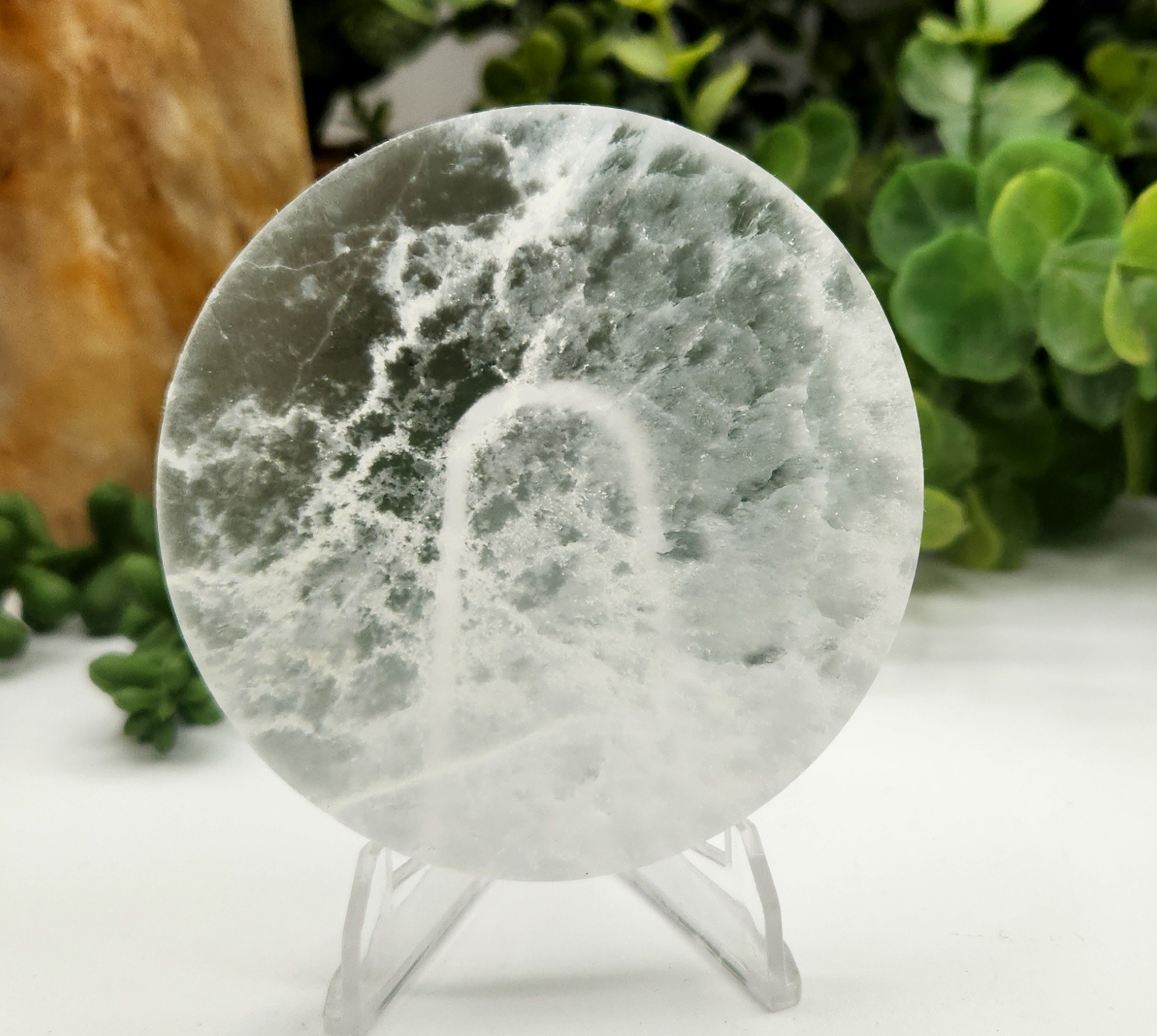 Selenite Charging Plate Round - 7CM
